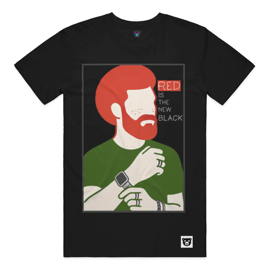 Red is the new black tee