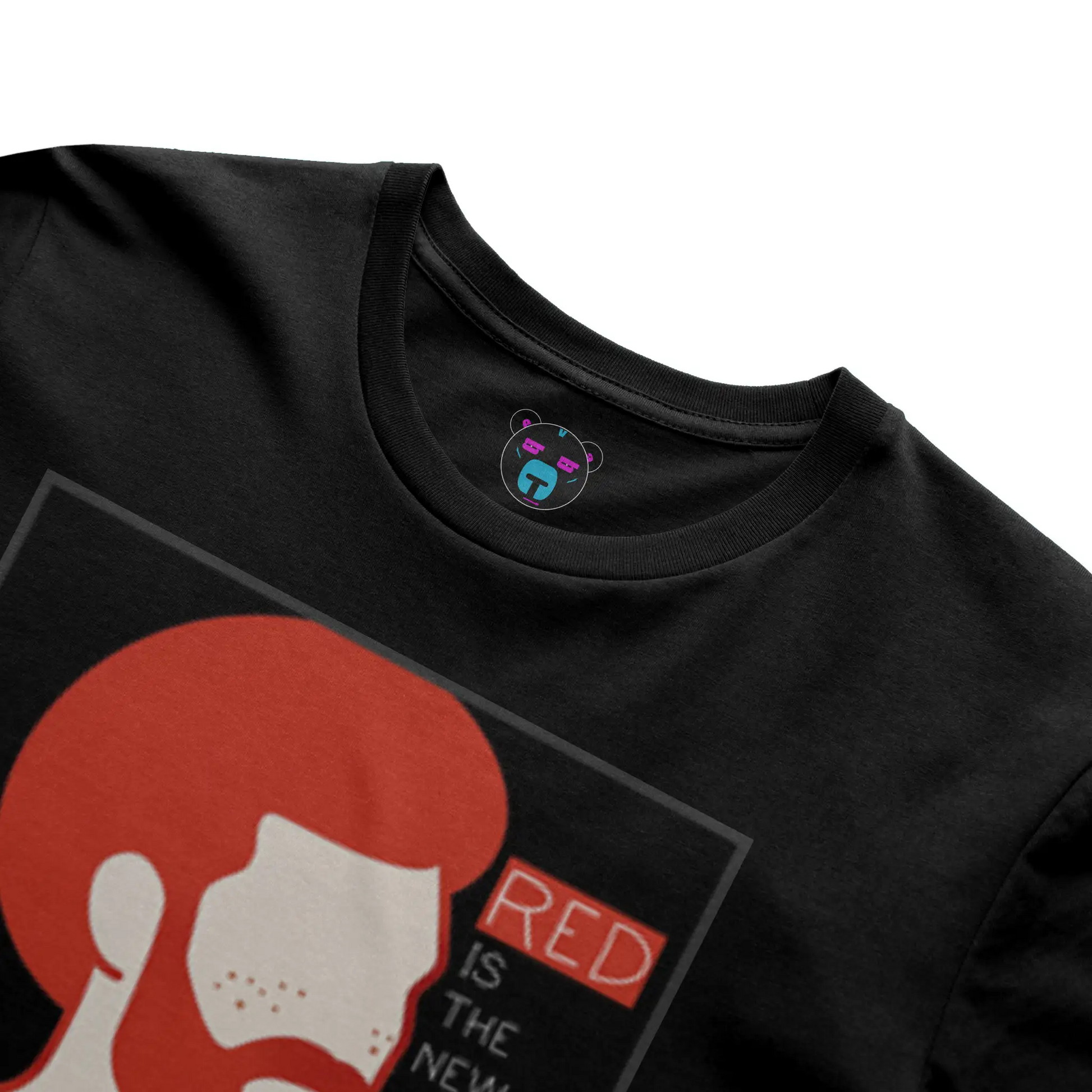 Red is the new black tee
